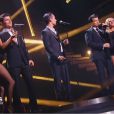 Damien Sargue, Vincent Niclo et Roch Voisine - Demi-finale de "Danse avec les stars 4" sur TF1. Le 16 novembre 2013.