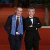 Les réalisateurs Olivier Assayas et Tsui Hark lors de la clôture du Festival international du film de Rome le 16 novembre 2013