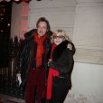 Nicoletta et son mari Jean-Christophe Molinier arrivant à la soirée du 52e Gala de l'Union des artistes au Cirque d'hiver à Paris le 18 Novembre 2013