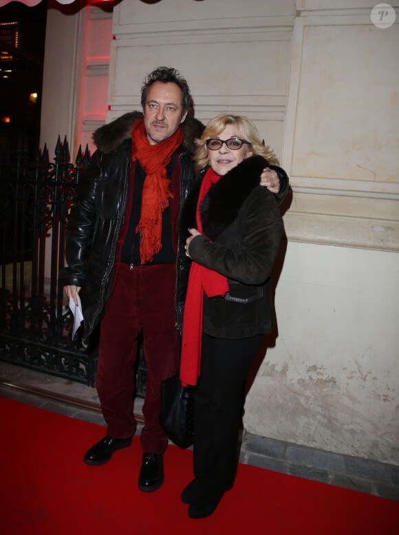 Nicoletta et son mari Jean-Christophe Molinier arrivant à la soirée du 52e Gala de l'Union des artistes au Cirque d'hiver à Paris le 18 Novembre 2013