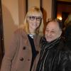 Chantal Ladesou et son mari Michel lors de la représentation exceptionnelle de la pièce "Cher Trésor" au théâtre des Nouveautés à Paris à l'occasion de la création du Festival de l'Ile Maurice, le 18 novembre 2013