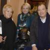 Mimie Mathy, Sophie Davant et Daniel Russo lors de la représentation exceptionnelle de la pièce "Cher Trésor" au théâtre des Nouveautés à Paris à l'occasion de la création du Festival de l'Ile Maurice, le 18 novembre 2013
