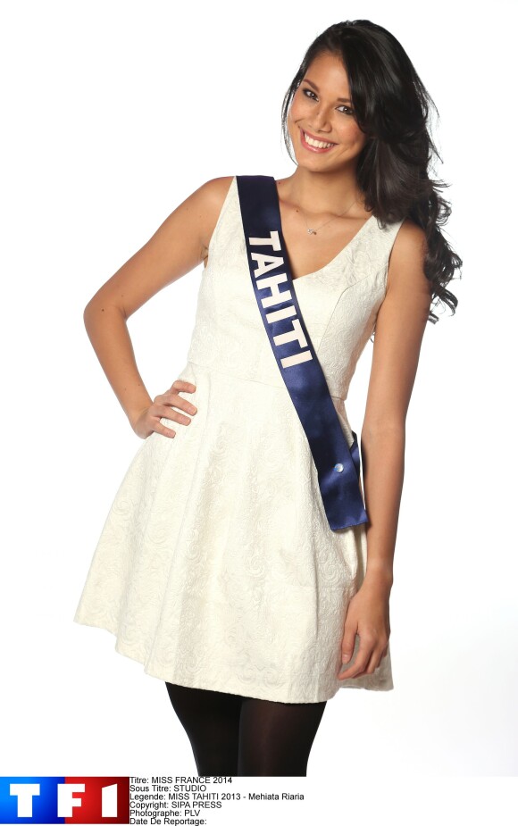 Mehiata Riaria, Miss Tahiti 2013, candidate pour Miss France 2014