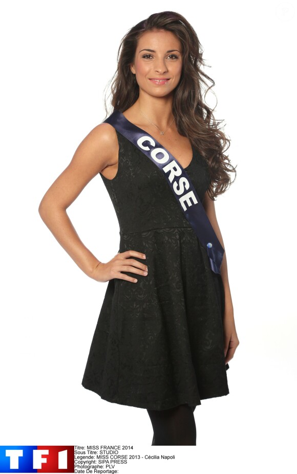 Cécilia Napoli, Miss Corse 2013, candidate en maillot de bain pour Miss France 2014.