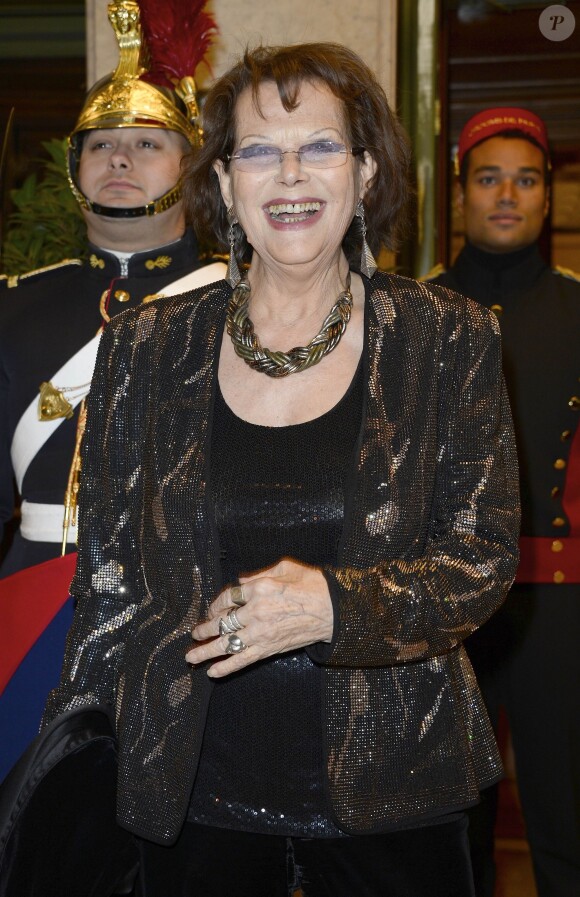 Claudia Cardinale lors du 21e Gala de l'Espoir au Théâtre des Champs-Elysées à Paris, le 19 novembre 2013.