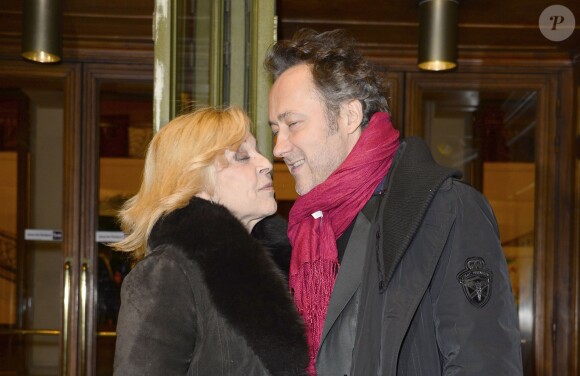 Nicoletta et son mari Jean-Christophe lors du 21e Gala de l'Espoir au Théâtre des Champs-Elysées à Paris, le 19 novembre 2013.