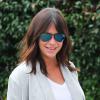 Exclusif - Jennifer Love Hewitt, enceinte, se rend chez un ami à Los Angeles, le 19 novembre 2013.
