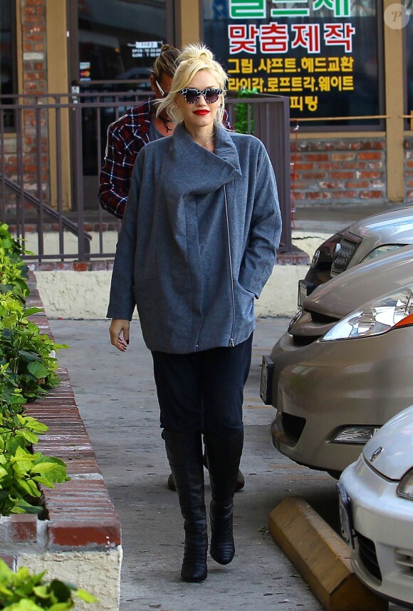 Exclusif - Gwen Stefani et Gavin Rossdale dans le quartier de Studio City. Los Angeles, le 18 novembre 2013.