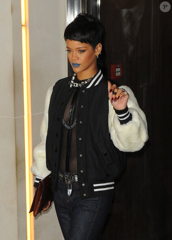 Rihanna au restaurant "Nozomi" à Londres, le 10 septembre 2013