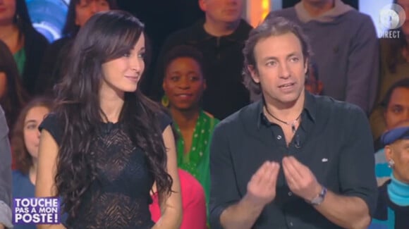Philippe Candeloro et Kenza Farrah dans l'émission "Touche pas à mon poste" du jeudi 21 novembre 2013.