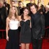 Kevin Bacon et Kyra Sedgwick avec leur fille Sosie Bacon à la cérémonie des SAG Awards, le 25 janvier 2009 à Los Angeles
