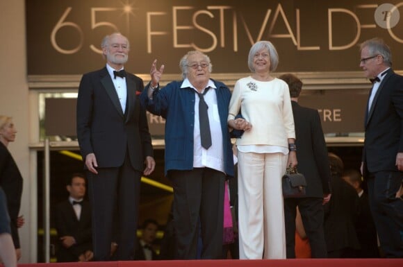 Georges Lautner à Cannes, accueilli par Thierry Frémaux le 24 mai 2012.