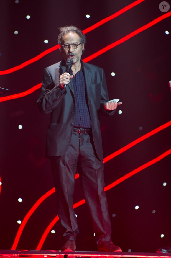 Marc Lumbroso, récompensé avec Remark Music, lors de la cérémonie des Grands Prix Sacem 2013, le 25 novembre 2013 à l'Olympia de Paris.