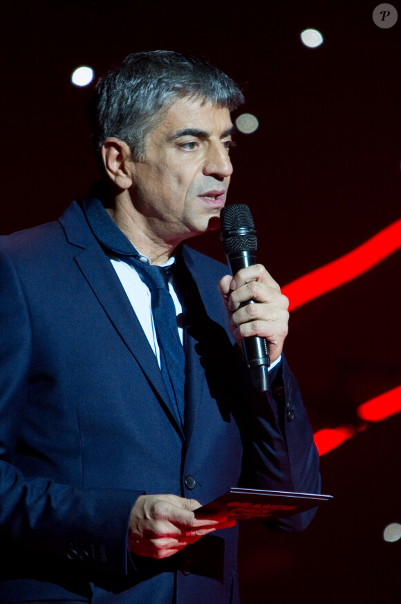 Didier Varrod lors de la cérémonie des Grands Prix Sacem 2013, le 25 novembre 2013 à l'Olympia de Paris.