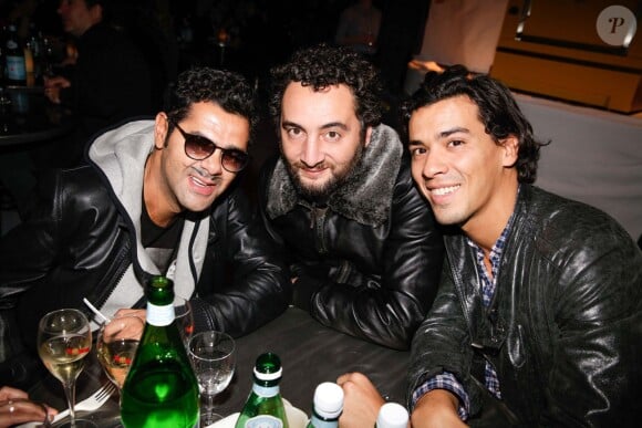 Jamel Debbouze, Nader Boussandel et Tewfik Jallab à la remise des Prix Fooding 2014 au Cirque d'Hiver à Paris, le 25 novembre 213.