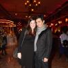 Ariel Wizman et sa compagne Osnath Assayag à la remise des Prix Fooding 2014 au Cirque d'Hiver à Paris, le 25 novembre 213.