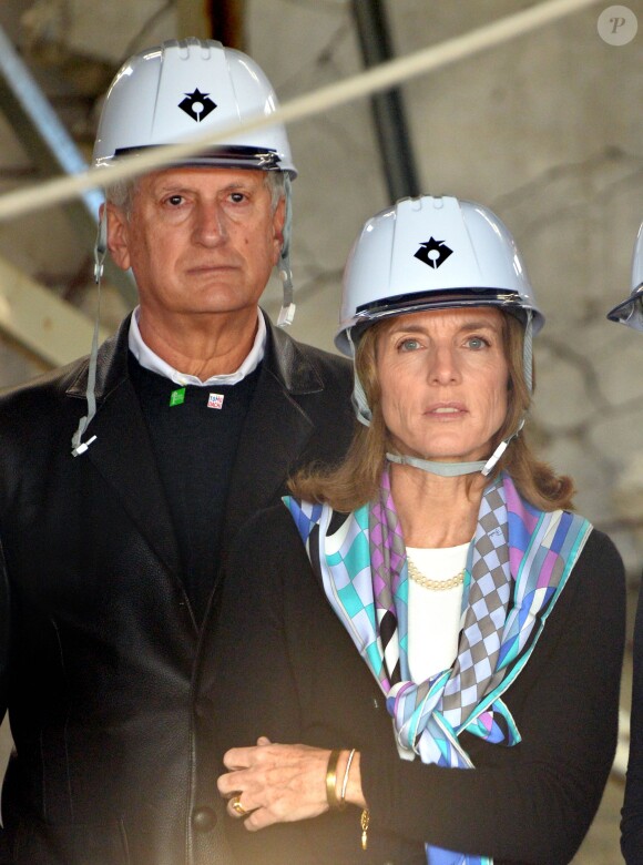 Caroline Kennedy avec son mari Edward Schlossberg à Rikuzentakata, le 26 novembre 2013.