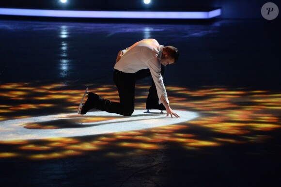 EXCLUSIF. Norbert Tarayre lors du premier prime Ice Show, le 27 novembre 2013, sur M6