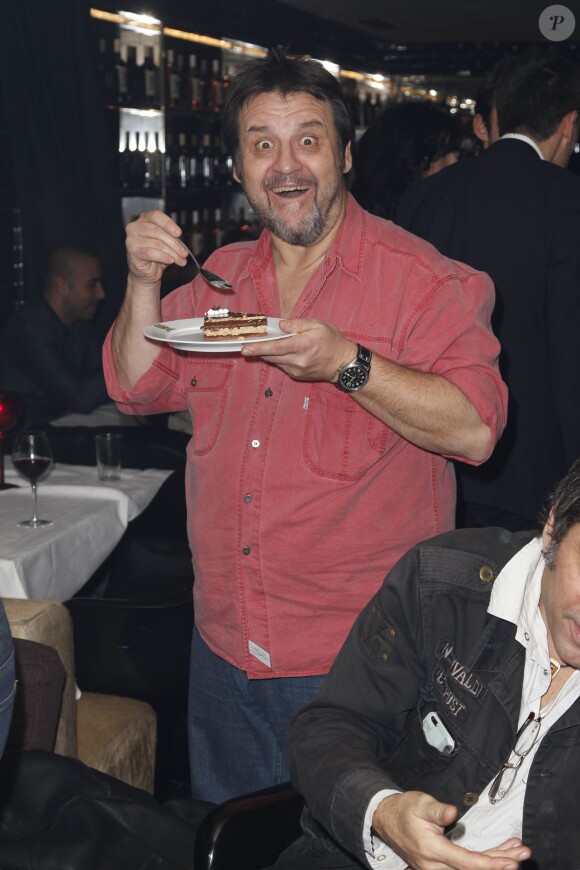 Exclusif - Guy Lecluyse au restaurant La Gioia, rue de Rivoli à Paris, le 27 Novembre 2013.