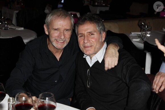 Exclusif - Geoffroy Thiebaut et Laurent Olmedo au restaurant La Gioia, rue de Rivoli à Paris, le 27 Novembre 2013.