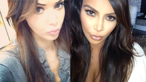 Combat de duck face entre Nabilla et Kim Kardashian sur Instagram