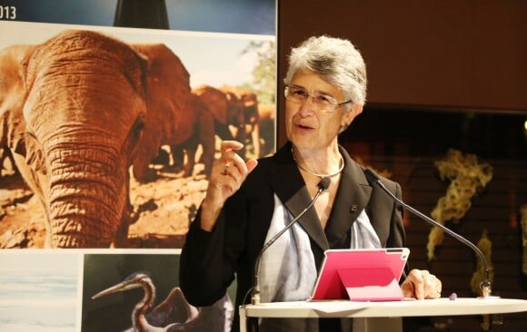 Exclusif - Yolanda Kakabadze Navarro au 40e anniversaire du WWF au Museum national d'Histoire Naturelle à Paris le 27 novembre 2013.