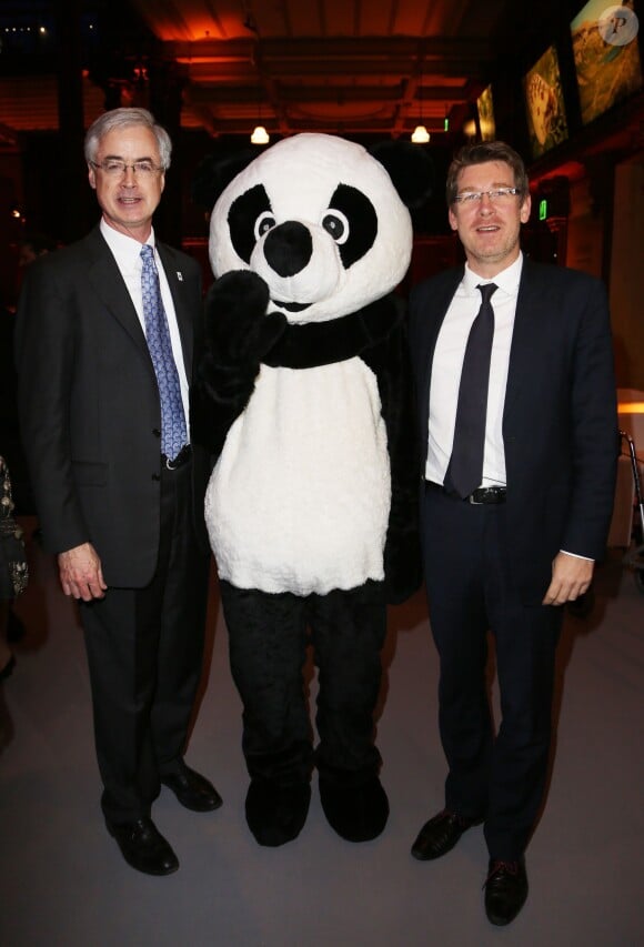 Exclusif - James P. Leape et Pascal Canfin au 40e anniversaire du WWF au Museum national d'Histoire Naturelle à Paris le 27 novembre 2013.