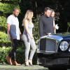 Kanye West, Kim Kardashian et des amis à Miami, le 28 novembre 2013.