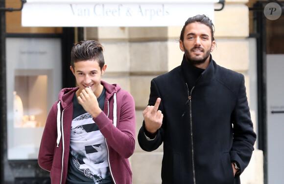 Exclusif - Tarek Benattia et Thomas Vergara à Paris, le 18 octobre 2013.