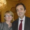 Exclusif - Claude Chirac et son mari Frederic Salat-Baroux à l'Elysee à Paris le 21 novembre 2013.