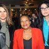 Aurélie Filippetti, Christiane Taubira et Yamina Benguigui - Soirée de soutien du monde la culture à Christiane Taubira au Théâtre du Rond-Point à Paris, le 2 décembre 2013.