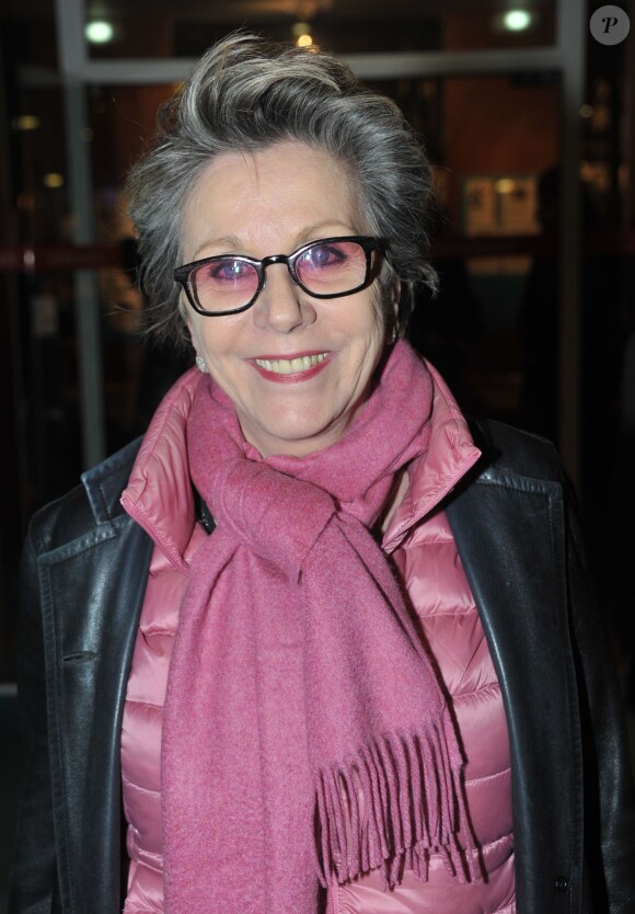 Françoise Laborde - Soirée de soutien du monde la culture à Christiane Taubira au Théâtre du Rond-Point à Paris, le 2 décembre 2013.