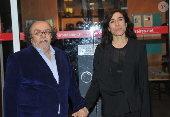 Jean Michel Ribes et Blanca Li - Soirée de soutien du monde la culture à Christiane Taubira au Théâtre du Rond-Point à Paris, le 2 décembre 2013.