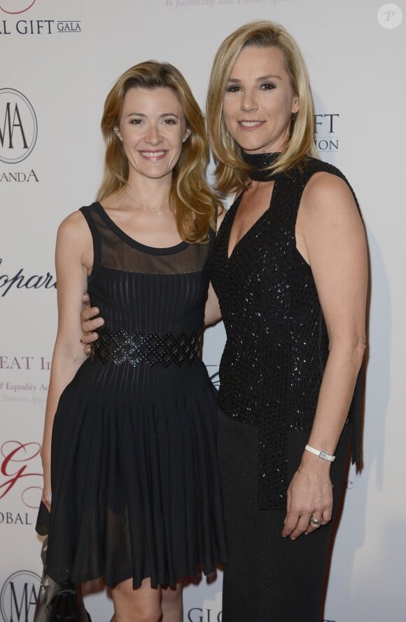 Elisabeth Bost et Laurence Ferrari à la 4e édition du "Global Gift Gala" à Paris, le 13 mai 2013.