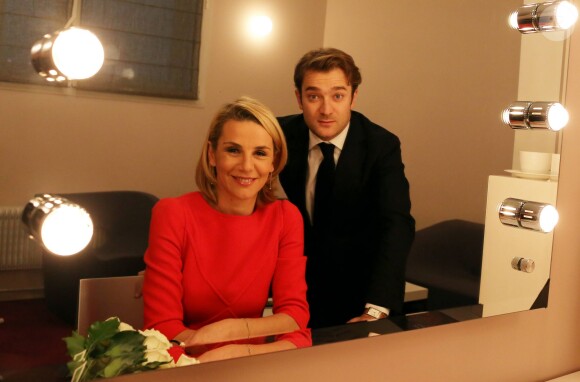 Laurence Ferrari et son mari Renaud Capuçon se sont retrouvés sur la scène de la salle Pleyel pour un Concert En Famille, à Paris, le 15 décembre 2012.