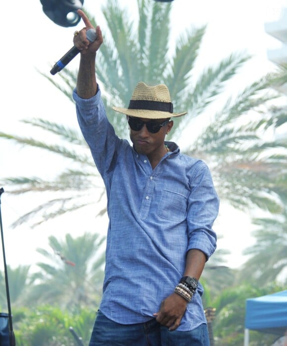 Pharrell Williams à Miami Beach, le 1er septembre 2013.