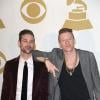 Ryan Lewis et Macklemore assistent au concert de nominations des 56e Grammy Awards au Nokia Theater L.A. Live. Los Angeles, le 6 décembre 2013.