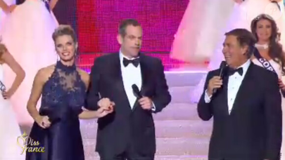 Garou président du jury lors de l'élection Miss France 2014 sur TF1, en direct de Dijon, le 7 décembre 2013