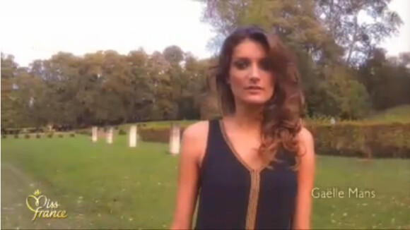 Gaëlle Mans, Miss Nord-pas-de-Calais : Portrait lors de l'élection Miss France 2014 sur TF1, en direct de Dijon, le 7 décembre 2013