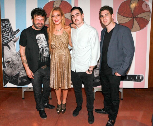 Lindsay Lohan au vernissage The Art of Bullfighting pour le festival Art Basel 2013 à Miami, le 6 décembre 2013.