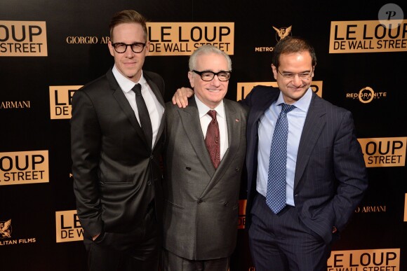 Joey McFarland et Martin Scorsese à l'avant-première mondiale du film Le Loup de Wall Street au cinéma Gaumont Opéra à Paris le 9 décembre 2013.