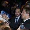 Leonardo DiCaprio à l'avant-première mondiale du film Le Loup de Wall Street au cinéma Gaumont Opéra à Paris le 9 décembre 2013.