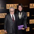 Martin Scorsese et Inés Sastre à l'after-party du Loup de Wall Street au Palais Brongniart, Paris, le 9 décembre 2013.