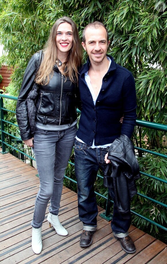 Marie Bastide et son compagnon Calogero à Roland Garros en juin 2012.