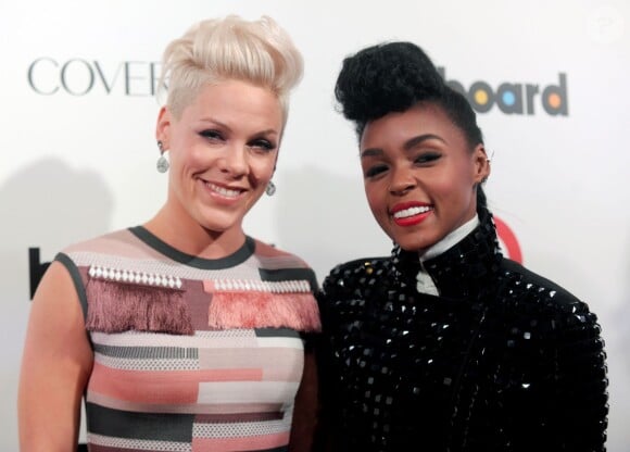 Pink et Janelle Monae lors de la soirée "Billboard Annual Women in Music" à New York City, le 10 décembre 2013.
