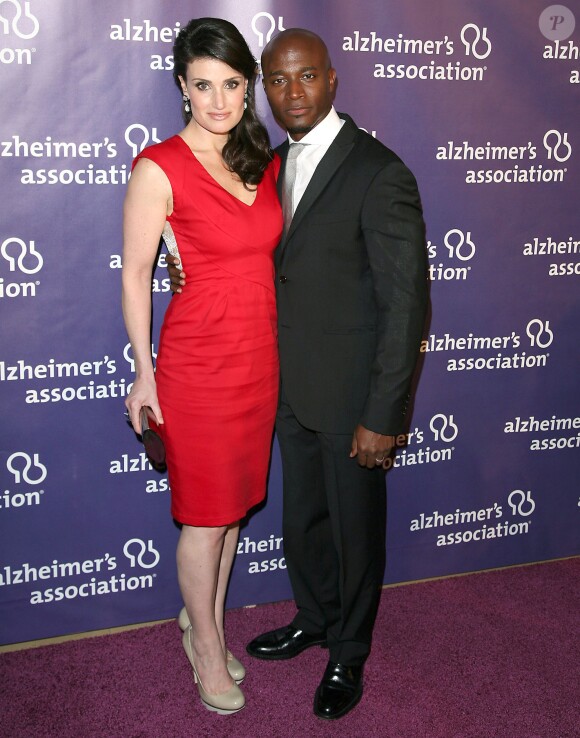 Idina Menzel et Taye Diggs à Beverly Hills, le 16 mars 2011.