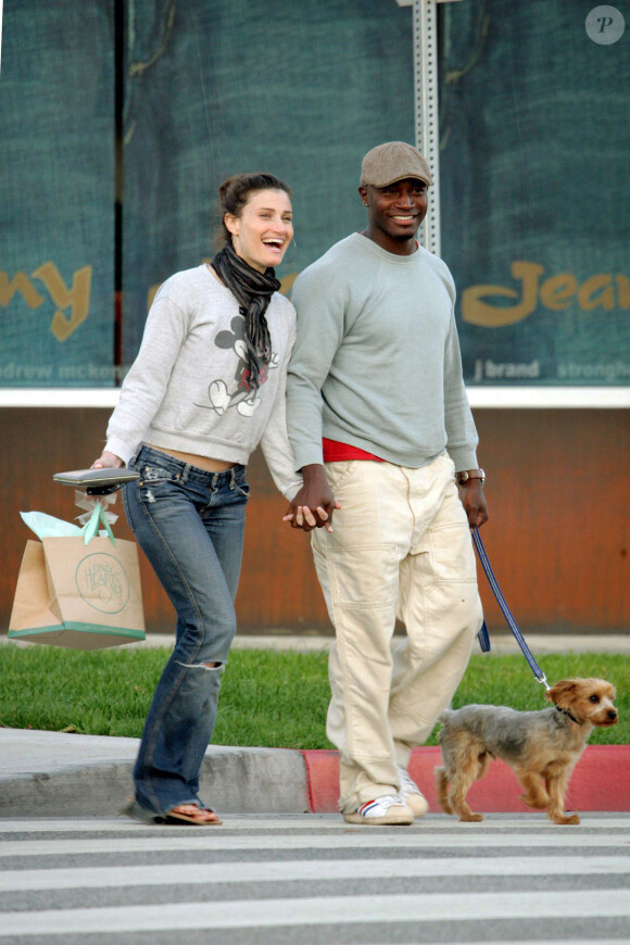Taye Diggs et Idina Menzel à Beverly Hills, Los Angeles, le 24 octobre 2007.