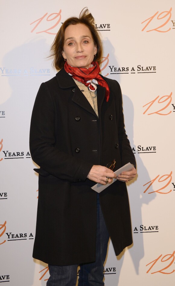 Kristin Scott Thomas lors de la première du film 12 Years a Slave à l'UGC Normandie, Paris, le 11 décembre 2013.