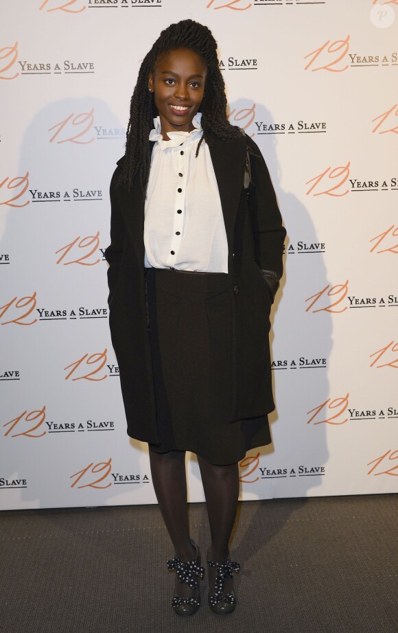 Aïssa Maïga lors de la première du film 12 Years a Slave à l'UGC Normandie, Paris, le 11 décembre 2013.