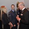 Le prince Charles et son épouse Camilla Parker Bowles, duchesse de Cornouilles, présidaient la cérémonie des Sun Military Awards récompensant l'héroïsme des troupes, le 11 décembre 2013 au Musée National de la Marine, à Londres.